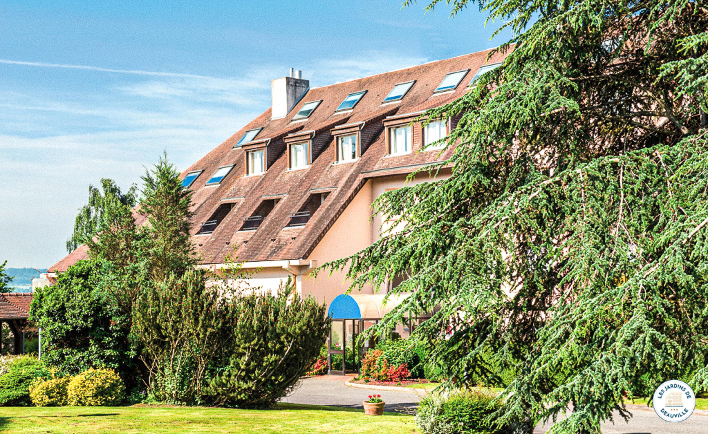 Hotel Les Jardins De Deauville Saint-Martin-aux-Chartrains Exteriör bild
